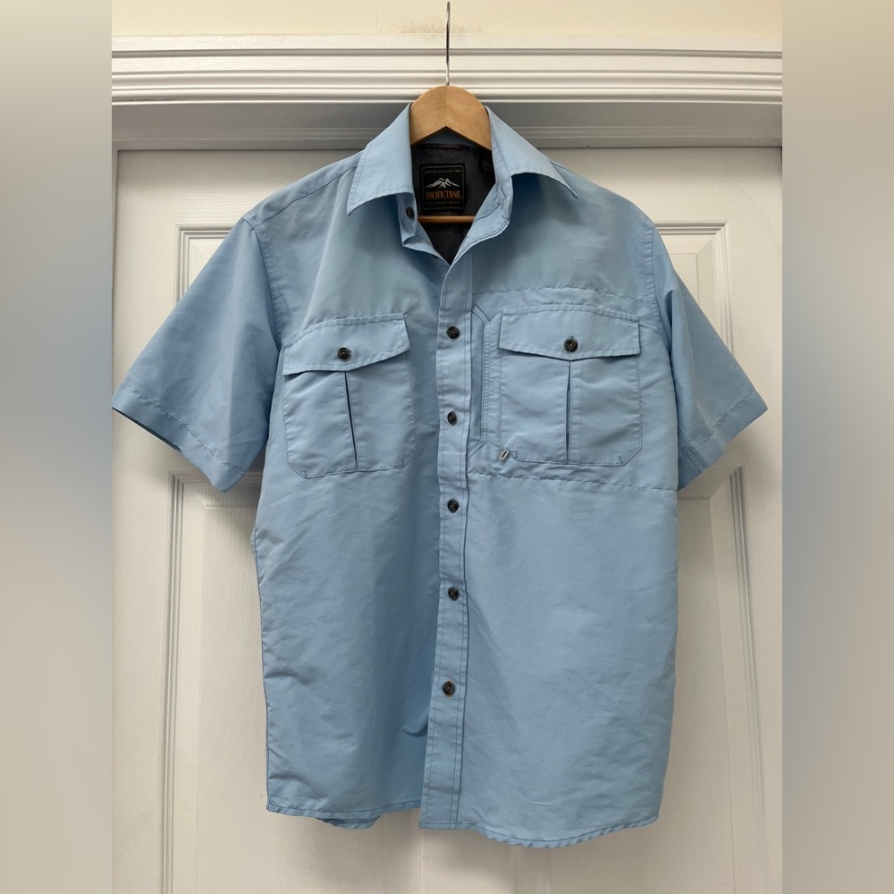 Pacific Trail Outdoor Wear Light Blue Men's Shirt